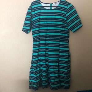 Modest striped dress